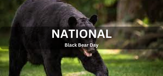 National Black Bear Day [राष्ट्रीय काला भालू दिवस]